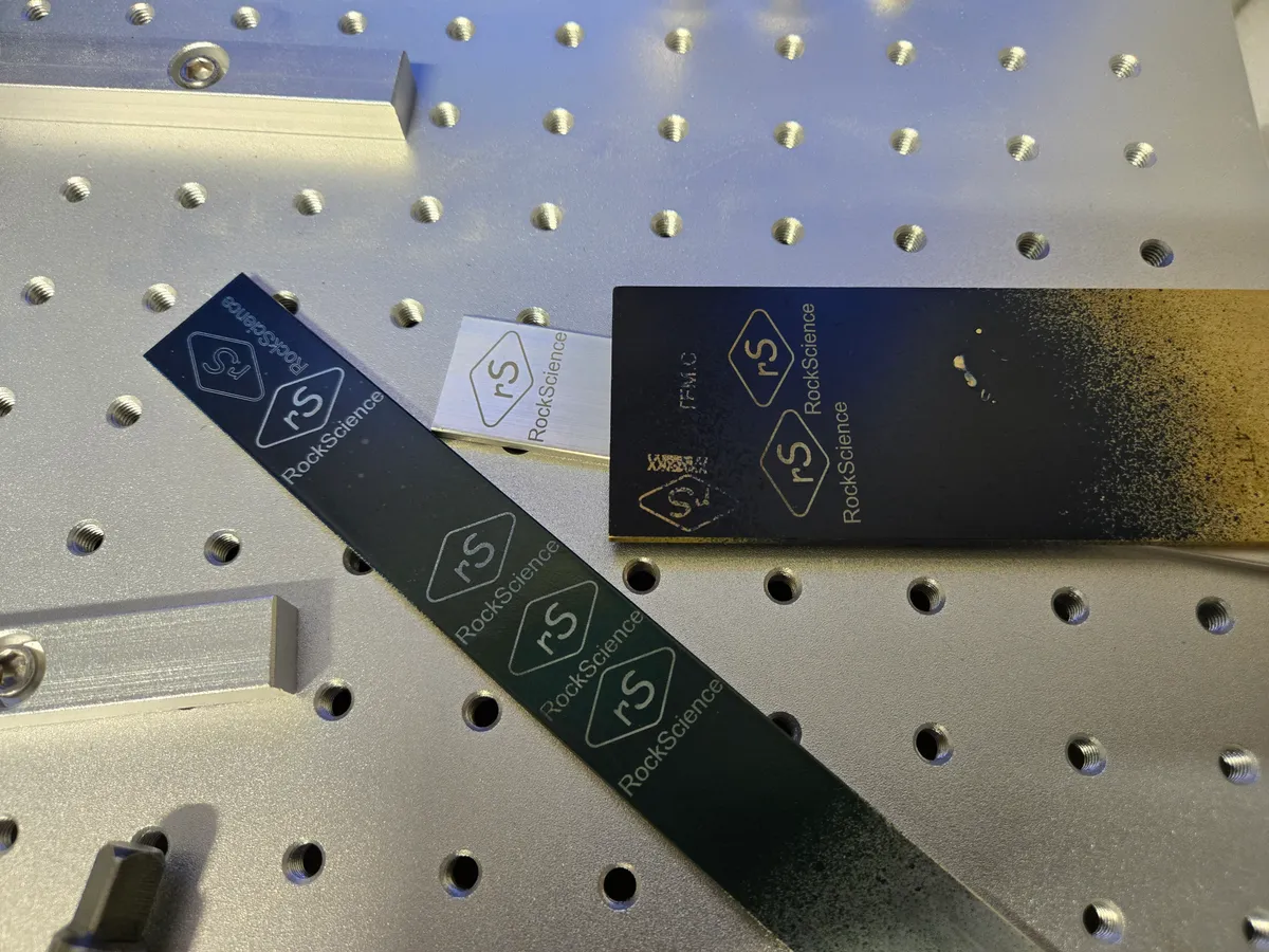 laser engraving test